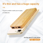 2020 newest 10000mAh Bamboo Wireless Power Bank LWS-2013